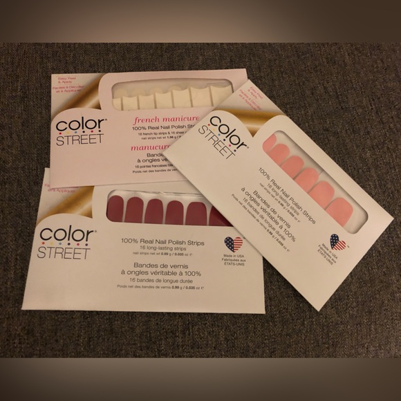 Color Street Other - COPY - Colour Street Easy Peel and Apply100% Teal Nail Polish Strips 3 Sets New…